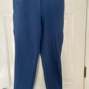 White House Black Market Slim Ankle Length Blue Pants